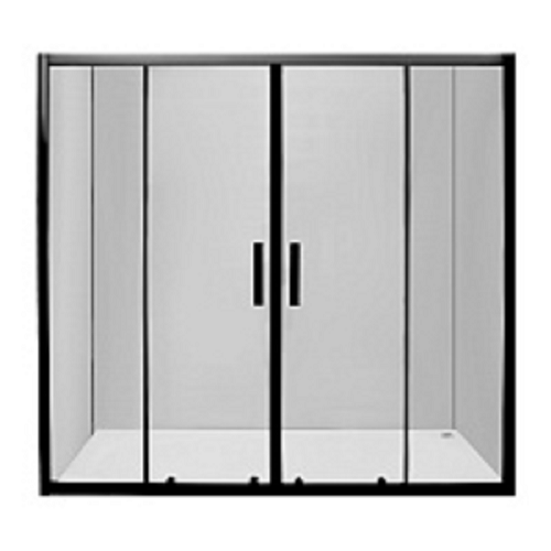 Ограждение на ванну GEKKO SW-PF170 170*140 black