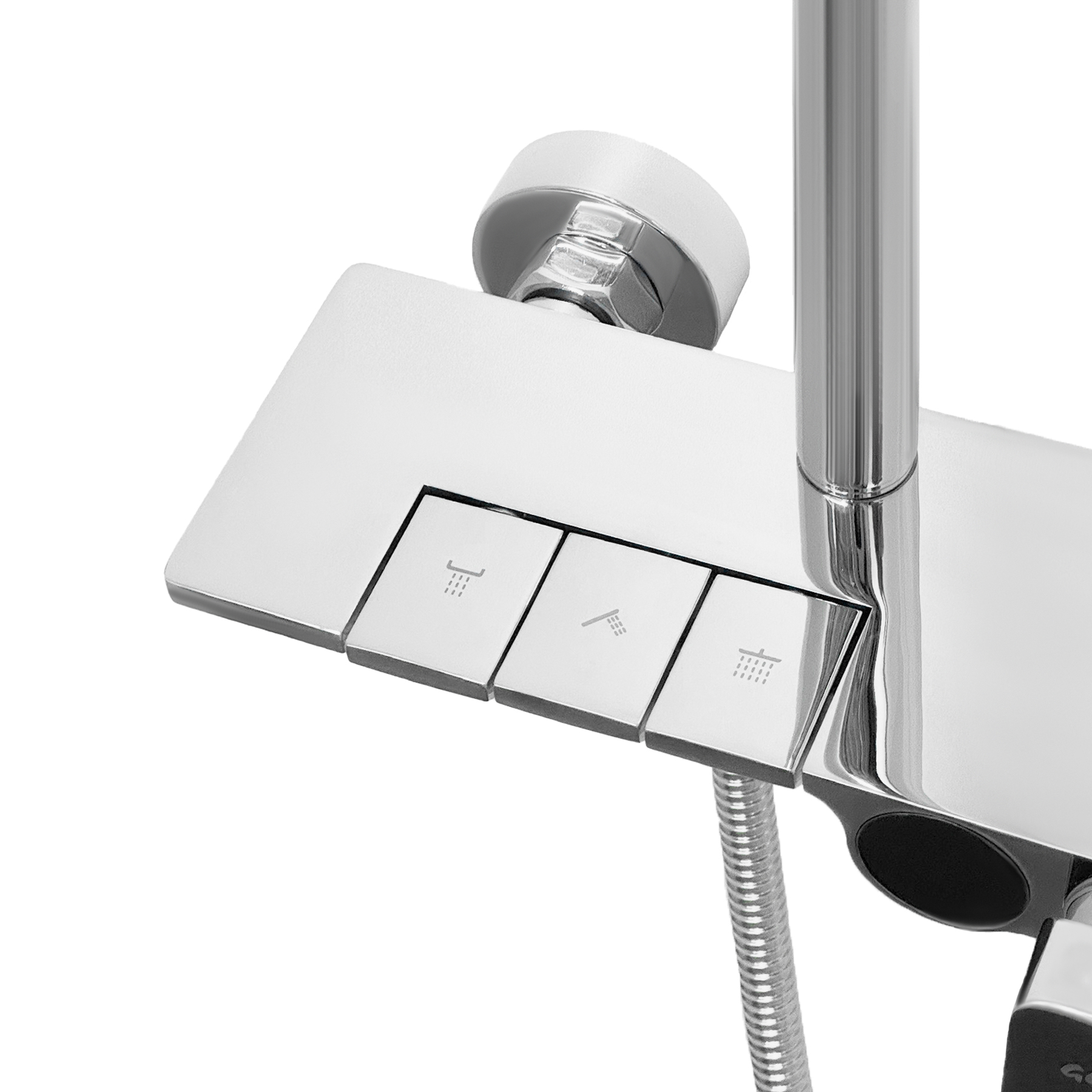 Смеситель для душа стационарный ГЕККО LM-2264-CP Chrome