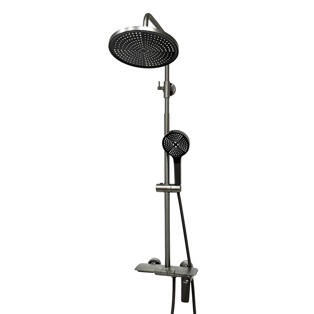 Смеситель/душа стационарный Gatto HS-8020-3 metal gray