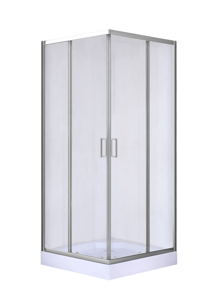 Душевое ограждение с поддоном GEKKO SW-824B chrome 90*90*200