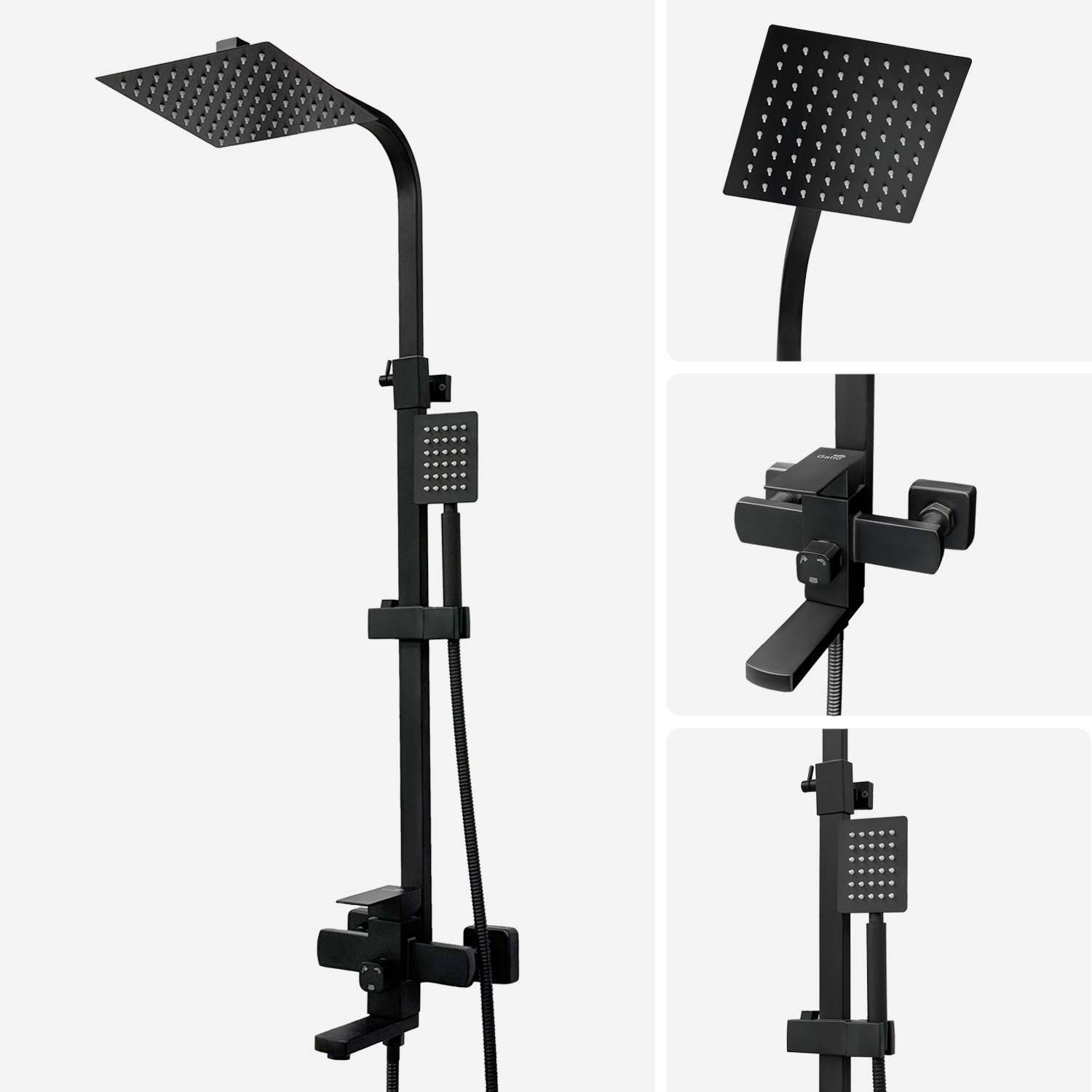 Смеситель/душа стационарный Gatto L06H Black